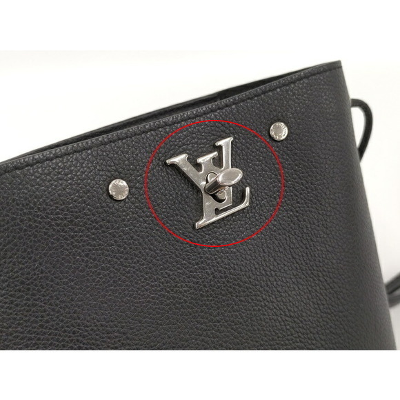 Louis Vuitton Nano Lock Me Bucket Leather Shoulder Bag - Picture 6 of 7